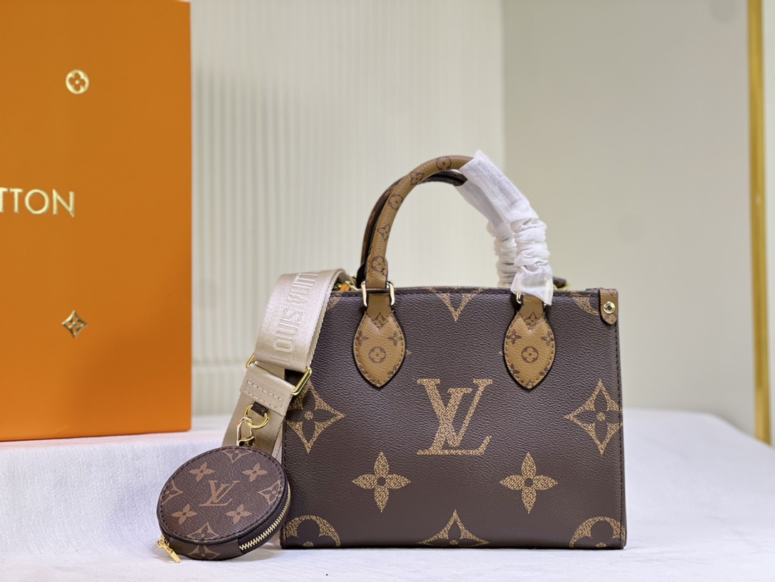 後払い可能25cm PMルイヴィトン オンザゴー M46373 M45039 M45659 Monogram Giant  スーパーコピー LVバッグ代引き国内発送